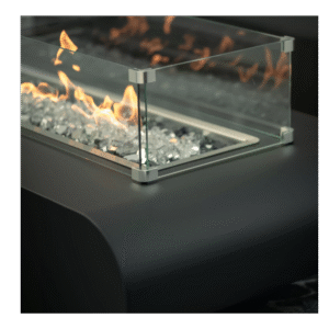 17" X 36" X 8" - Rectangular Glass Wind Guard ¼"